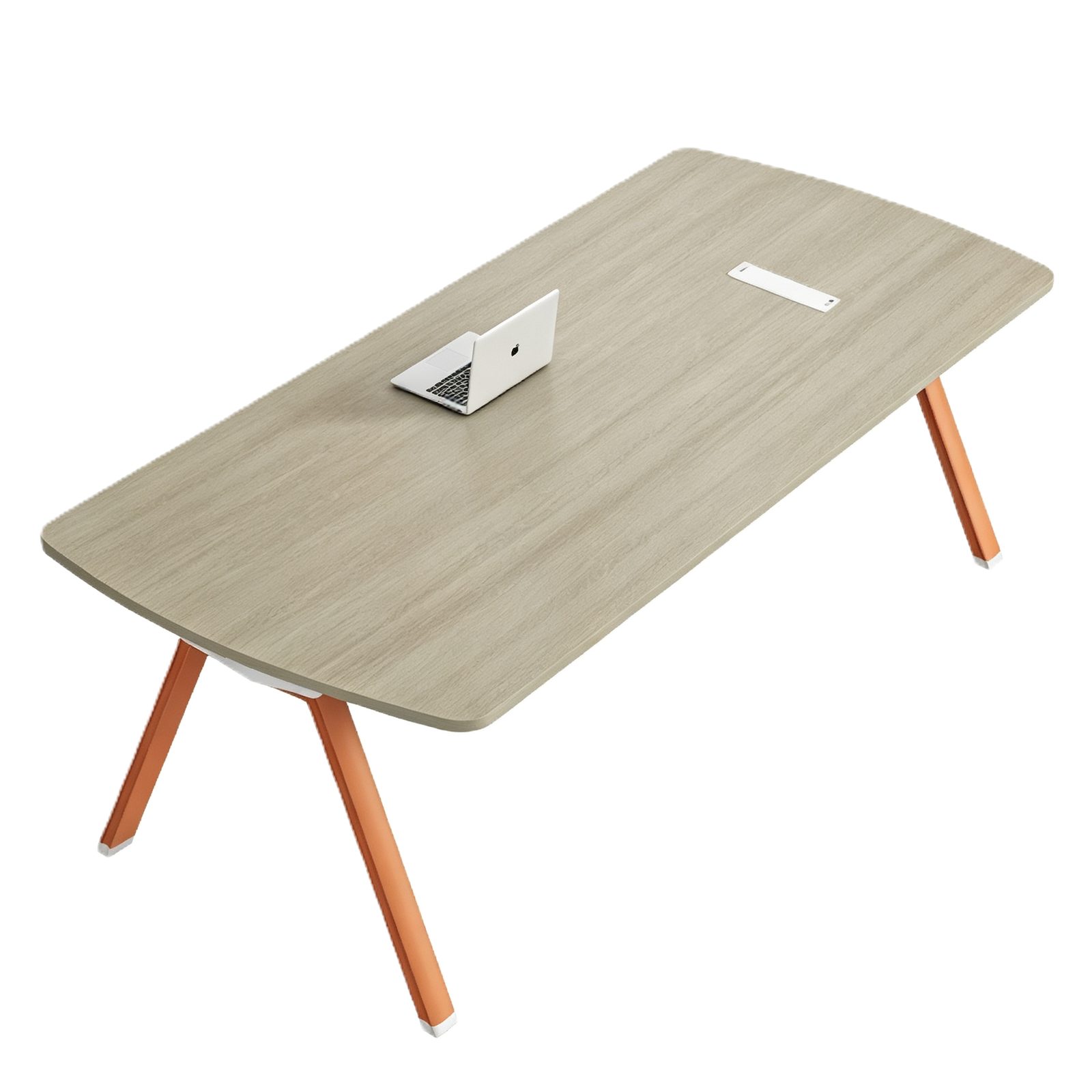 Compact Conference Table with Side Steel Legs, Power & USB Cable Box, E0 Eco Board detail 2