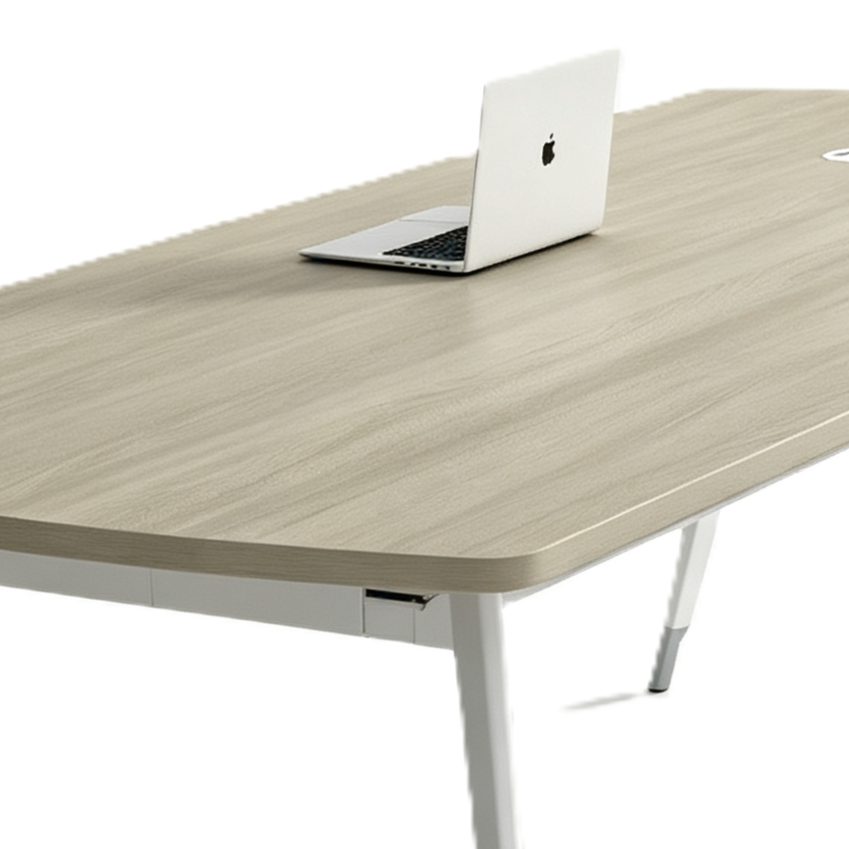 Compact Conference Table with Side Steel Legs, Power & USB Cable Box, E0 Eco Board detail 5