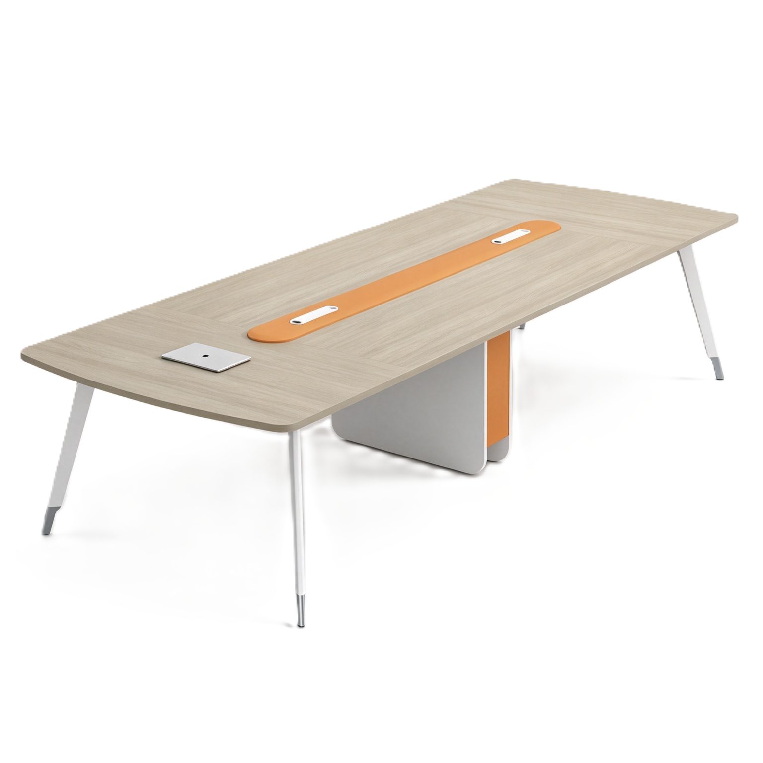 Large Conference Table with Patented Steel Side Legs, Power & USB Box & E0 Eco Board detail 2
