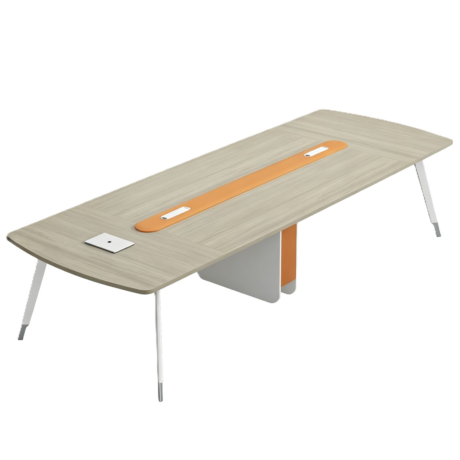 Large Conference Table with Patented Steel Side Legs, Power & USB Box & E0 Eco Board detail 3