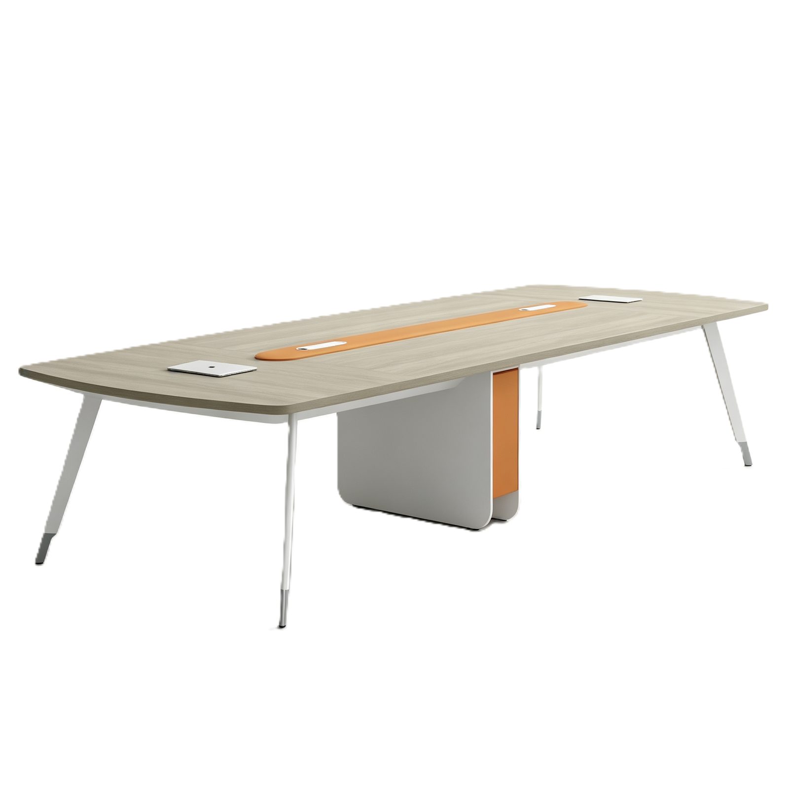 Large Conference Table with Patented Steel Side Legs, Power & USB Box & E0 Eco Board detail 4