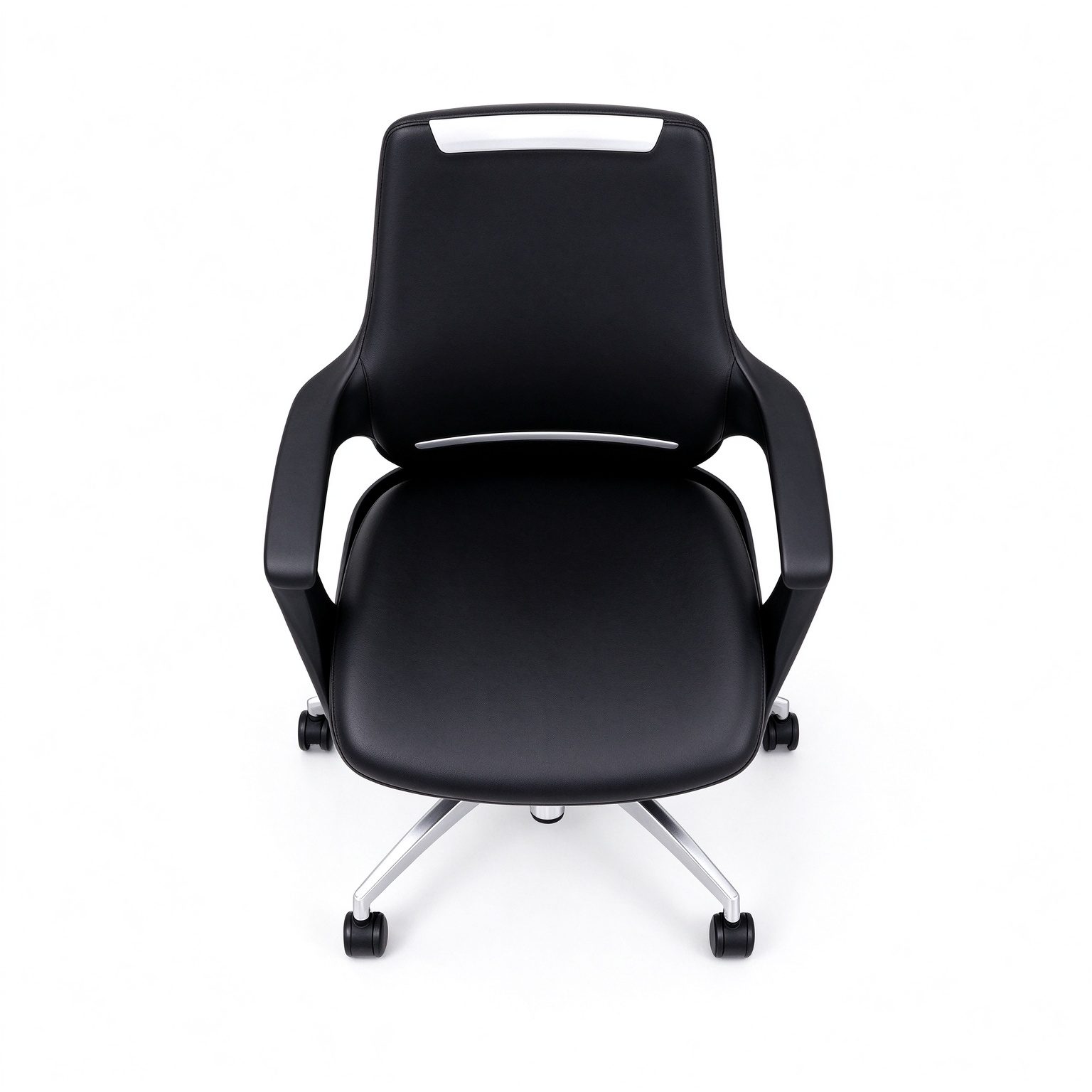 Custom Executive Office Manager Director Chair With Foam Seat Modern Artificial Leather Fixed Legs Work Armchair for Reception detail 3