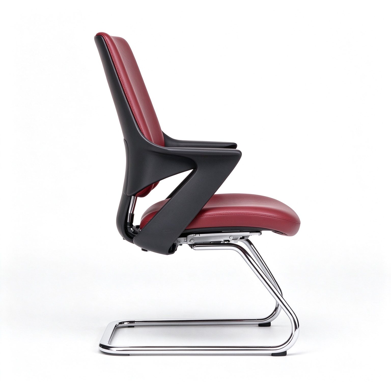 Modern Fashion Ergonomic Simple PU Leather Gray Adjustable High Black Swivel Comfortable Business Executive Office Chair Armrest detail 1