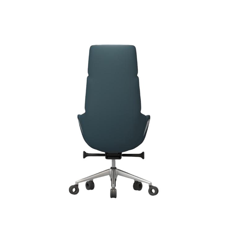 Luxury Office Chair High Back Executive Swivel Modern Ergonomic Boss Chair with Aluminum Base for Office Building detail 3