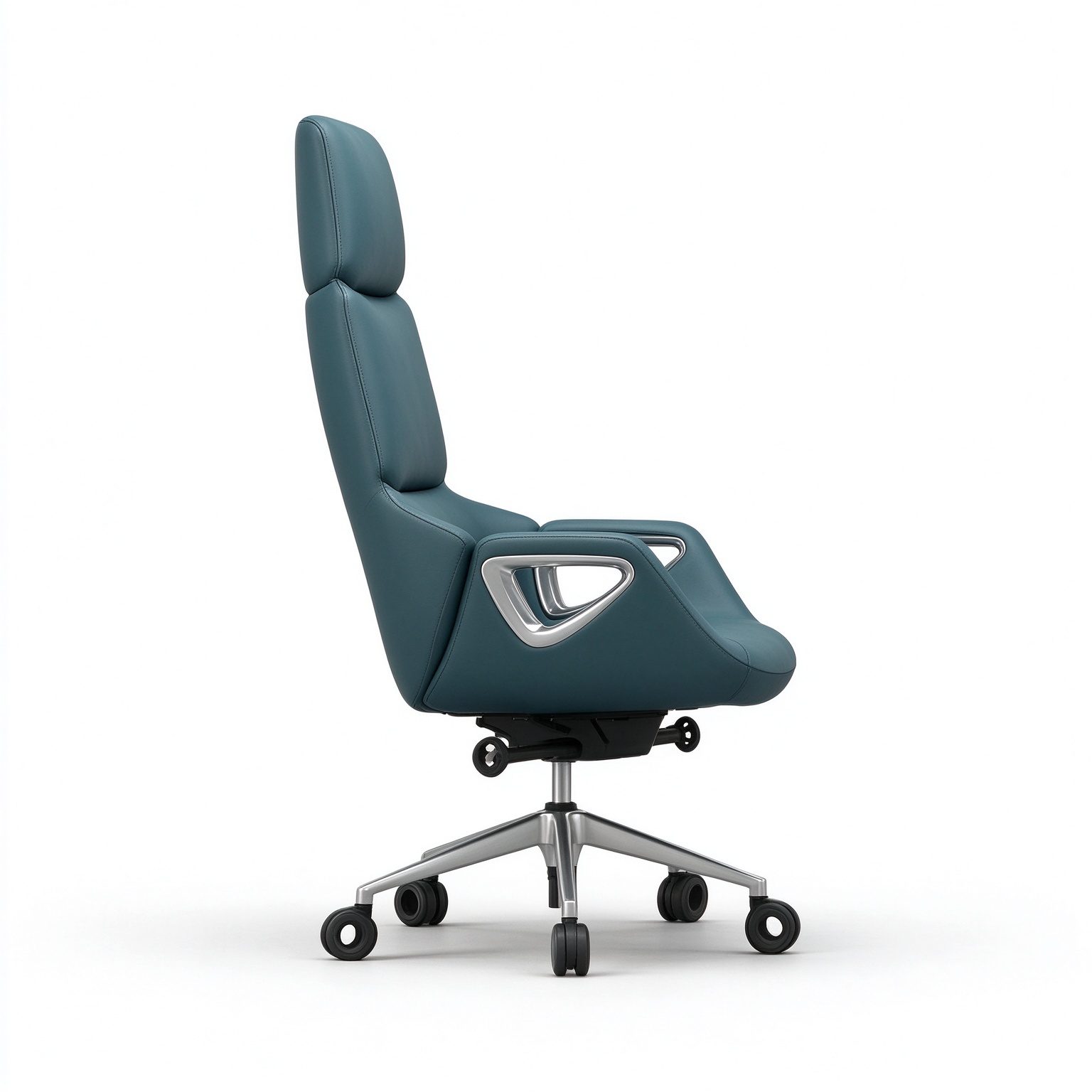 Luxury Office Chair High Back Executive Swivel Modern Ergonomic Boss Chair with Aluminum Base for Office Building detail 4