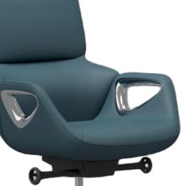 Luxury Office Chair High Back Executive Swivel Modern Ergonomic Boss Chair with Aluminum Base for Office Building detail 5