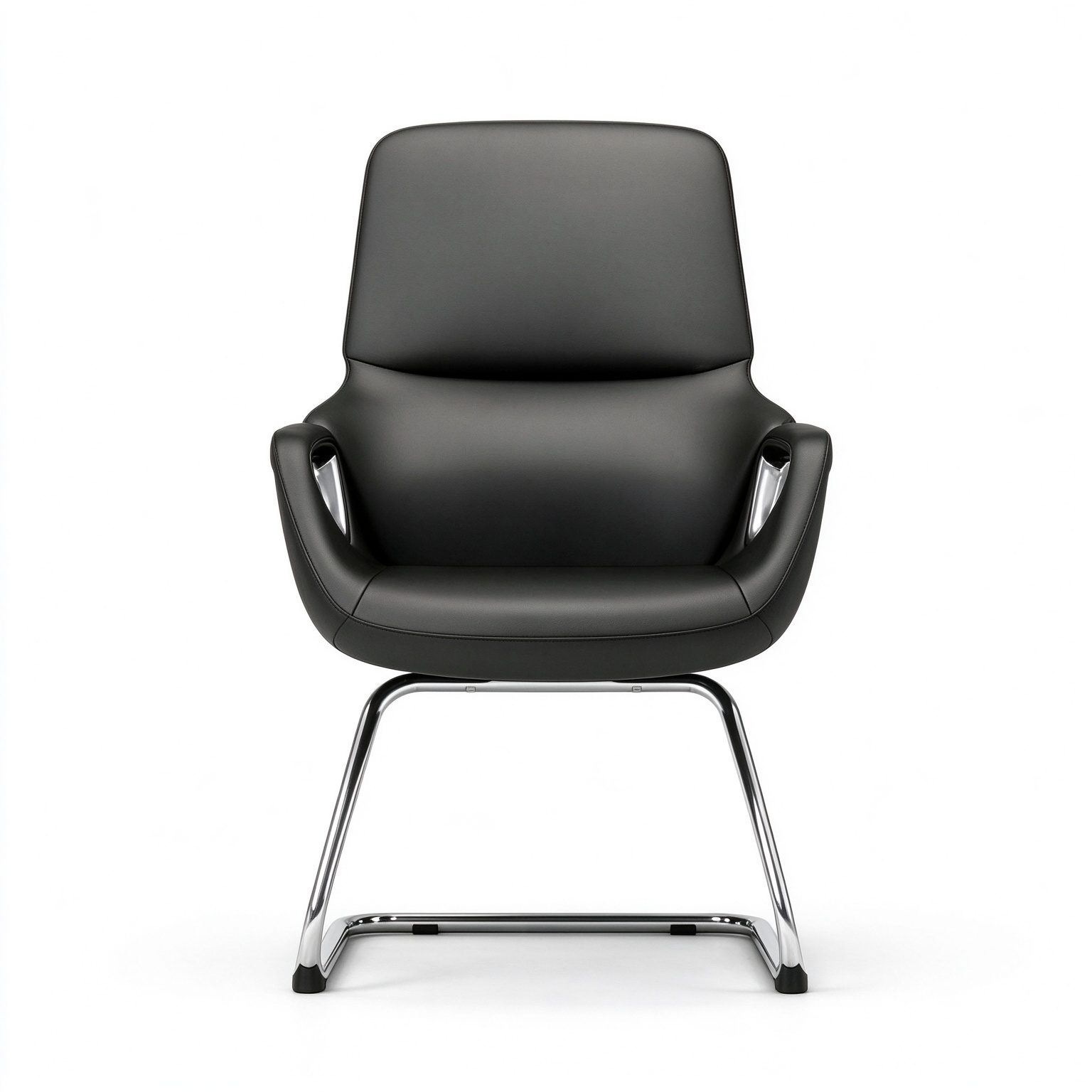 Ergonomic High Back Executive Leather Office Chair with Modern Design High-end Luxury Manager Style Aluminum Alloy Legs detail 1