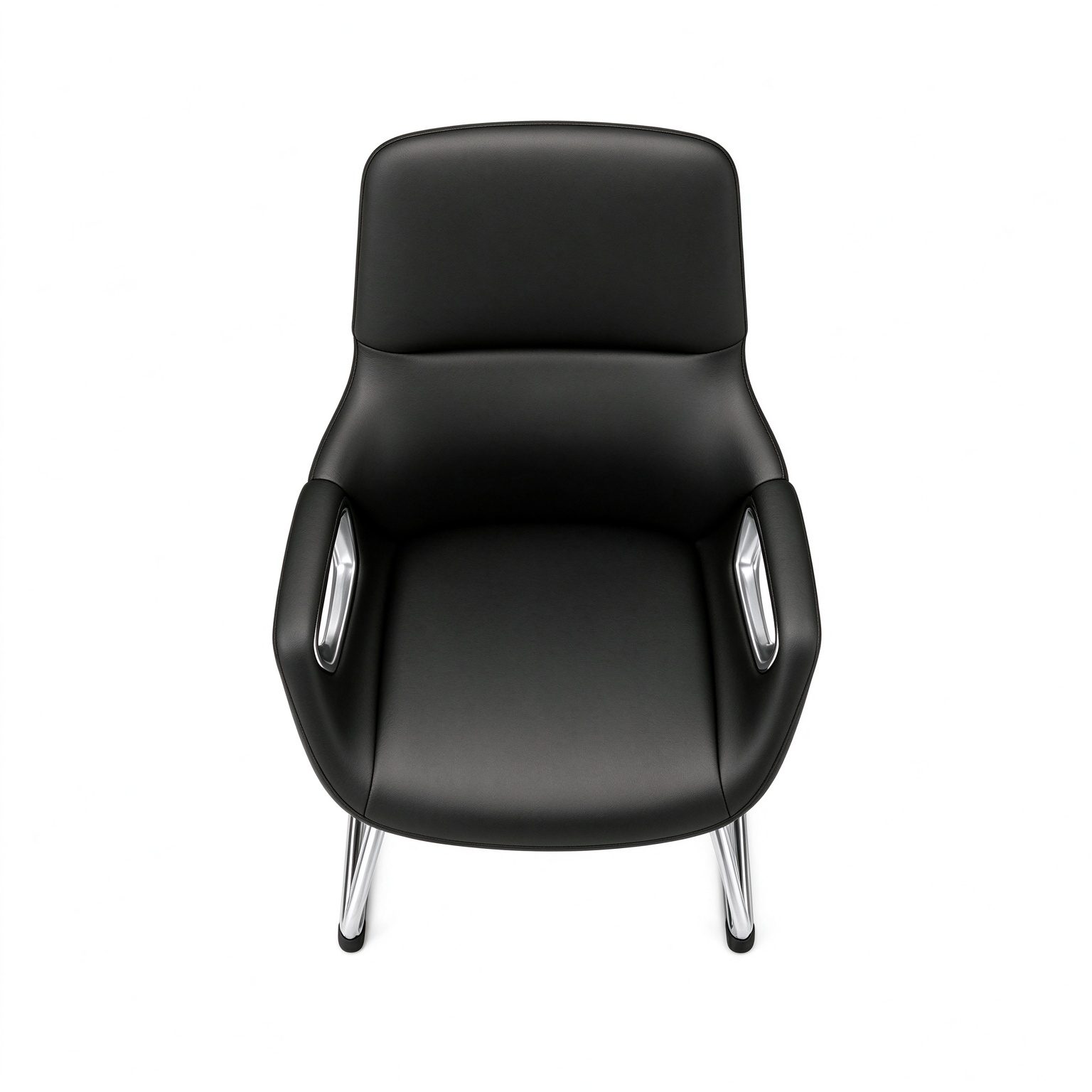 Ergonomic High Back Executive Leather Office Chair with Modern Design High-end Luxury Manager Style Aluminum Alloy Legs detail 2