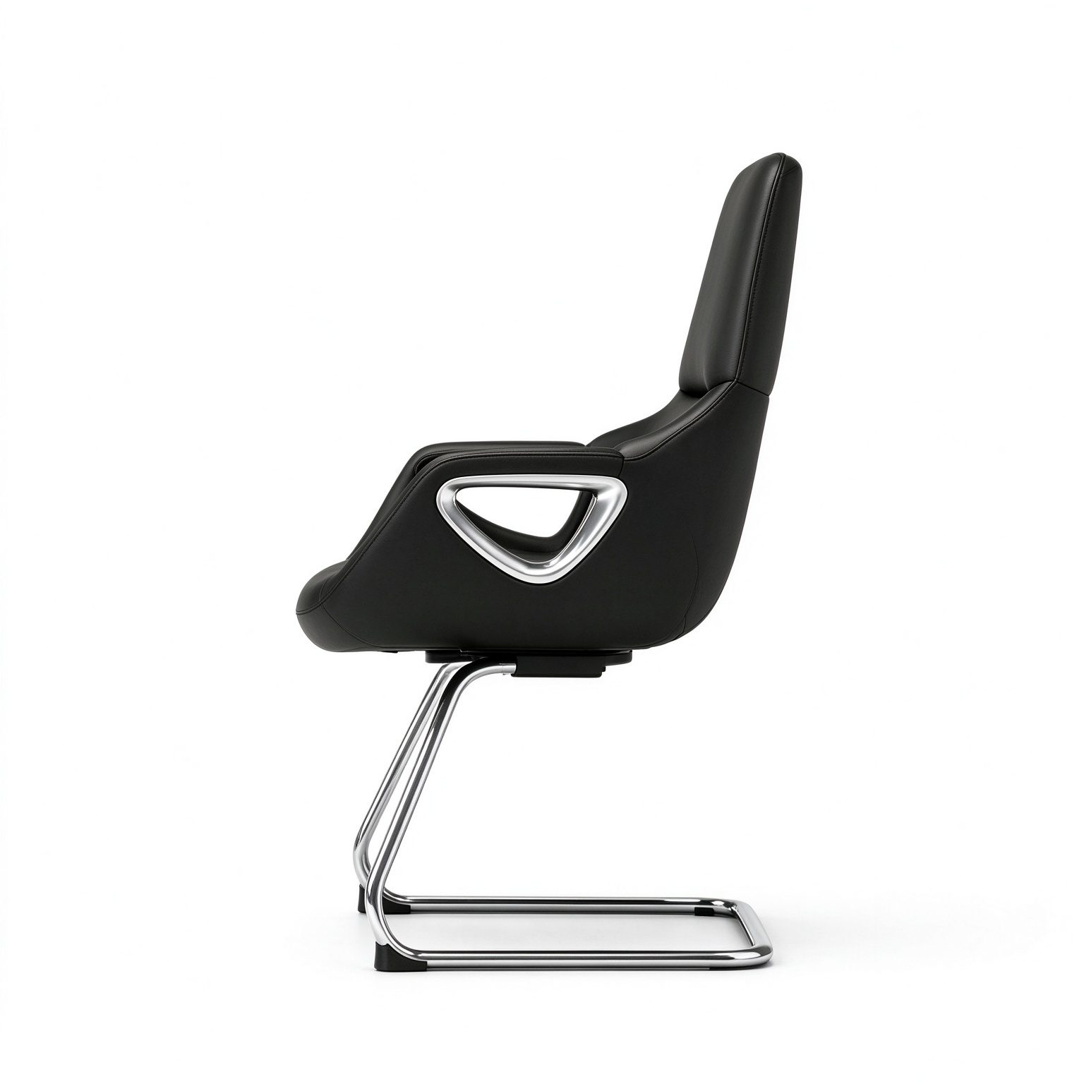 Ergonomic High Back Executive Leather Office Chair with Modern Design High-end Luxury Manager Style Aluminum Alloy Legs detail 3