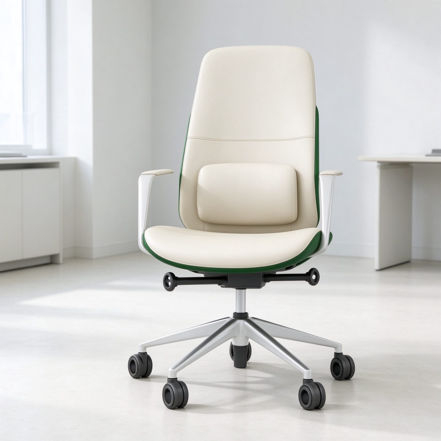 New Style PU Leather Mid Back Hot-sale Conference Visitor Office Manager Chairs detail 6