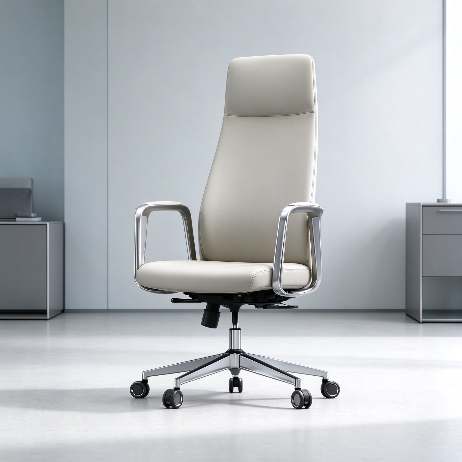 Custom Commercial Contemporary Office Furniture Synthetic Luxury Leather Design Executive President Office Chairs detail 5