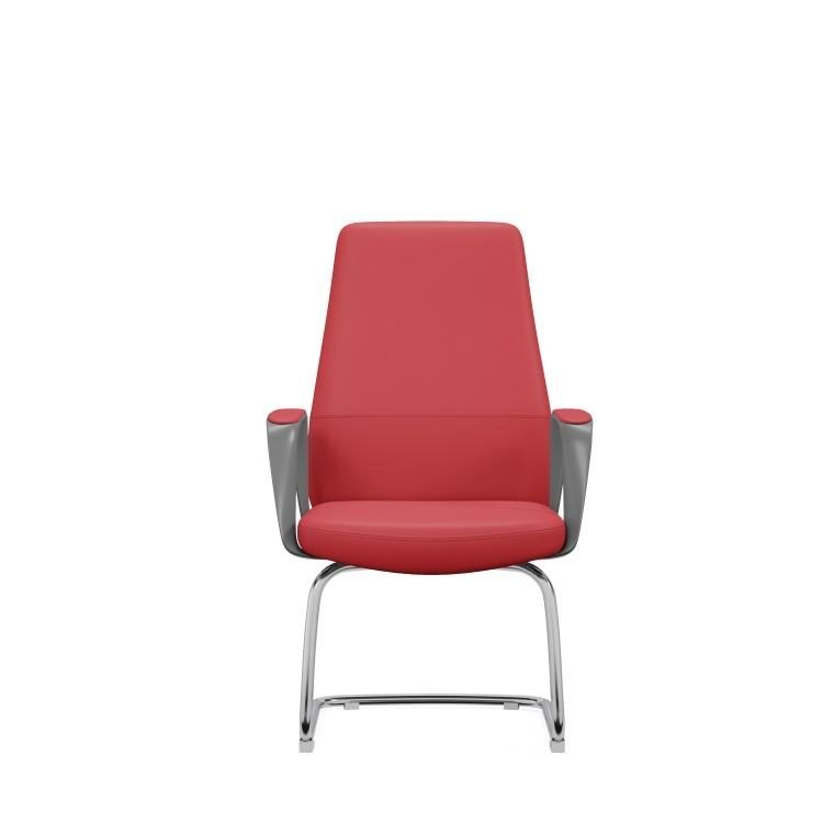 Comfy Modern Conference Office Leather Chair Adjustable Middle Back Swivel Executive with 5-Year Warranty for Work detail 1