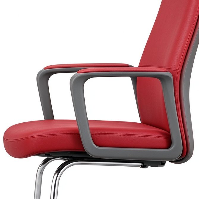 Comfy Modern Conference Office Leather Chair Adjustable Middle Back Swivel Executive with 5-Year Warranty for Work detail 5