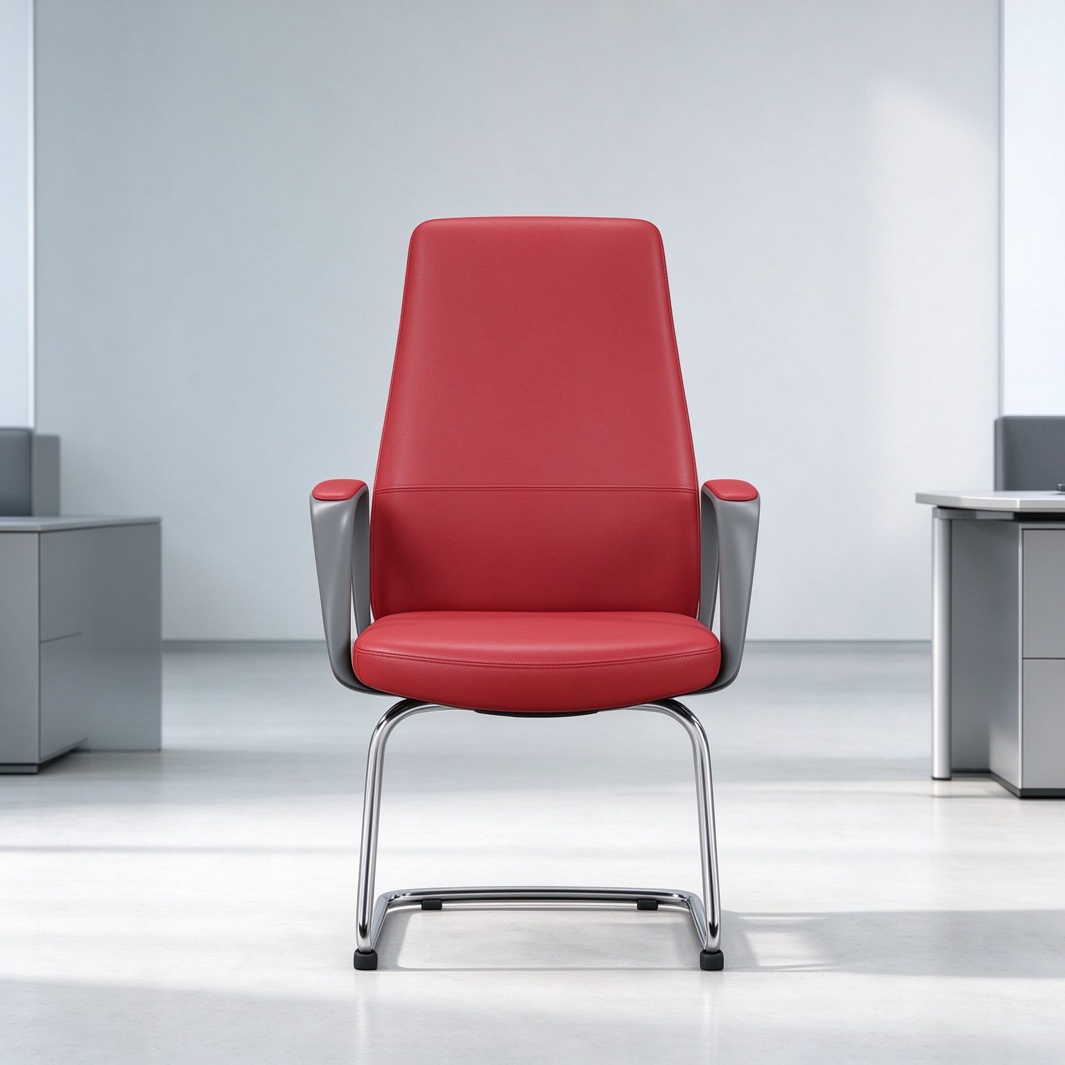 Comfy Modern Conference Office Leather Chair Adjustable Middle Back Swivel Executive with 5-Year Warranty for Work detail 6
