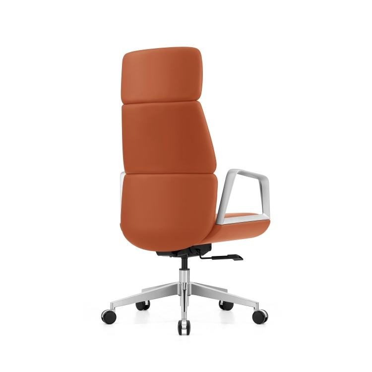 High-Back Executive Office Chair Adjustable Headrest Modern Ergonomic Leather Swivel Conference Comfortable Bureau Chaise Silla detail 3