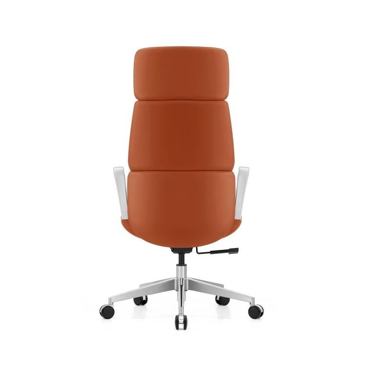 High-Back Executive Office Chair Adjustable Headrest Modern Ergonomic Leather Swivel Conference Comfortable Bureau Chaise Silla detail 4