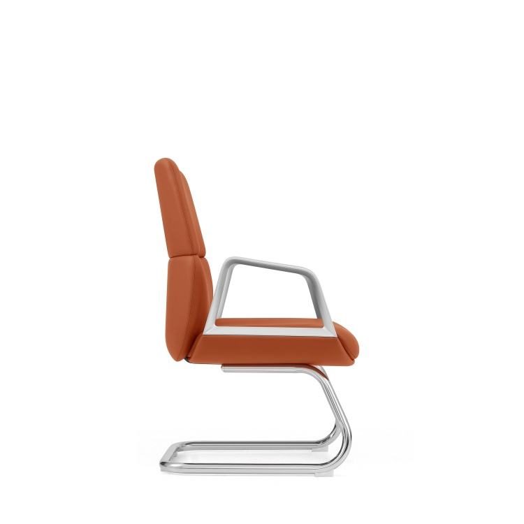 Contemporary Ergonomic Modern High Back PU Leather Manager Chair with Padded Seat & Back for Conference Room Office detail 2