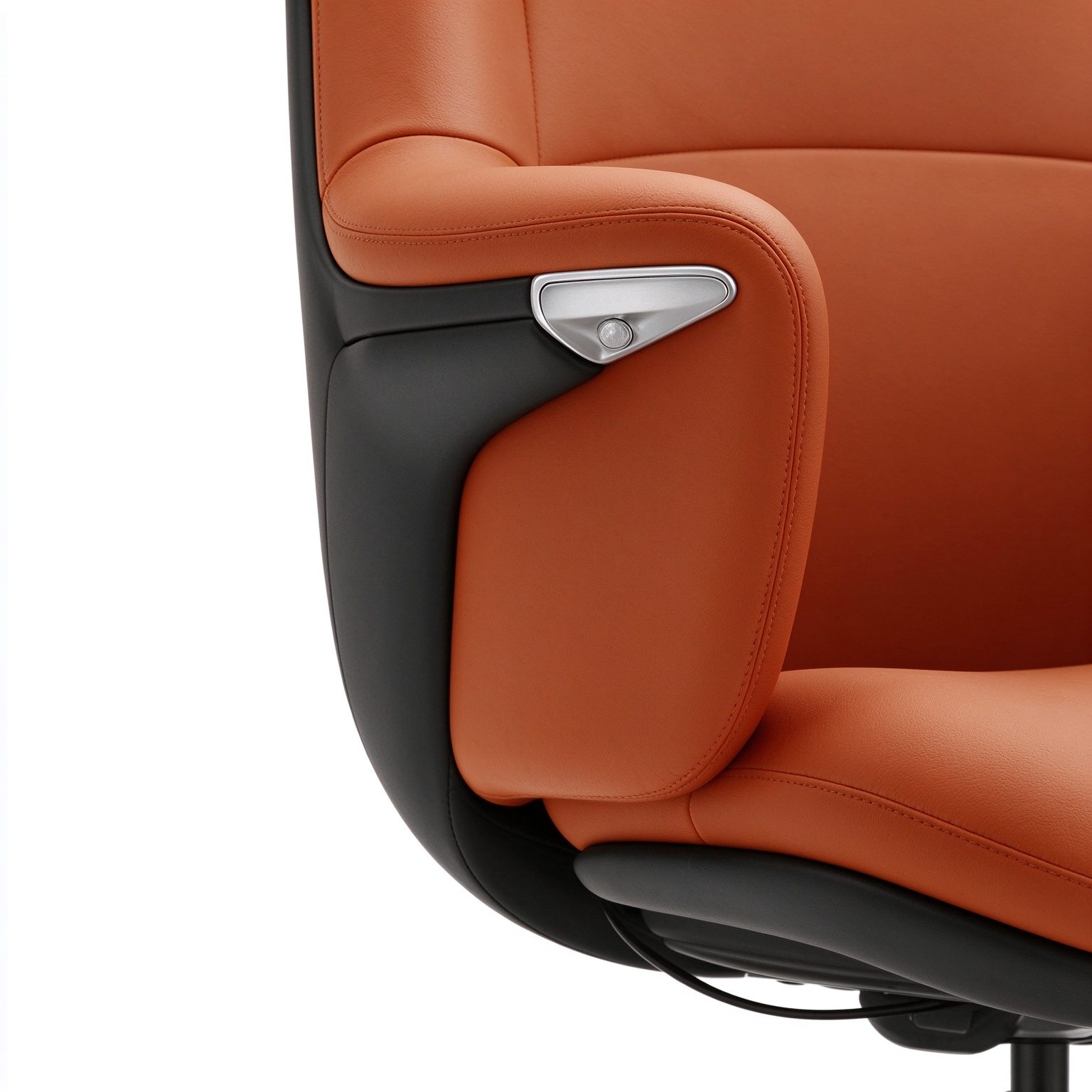 Modern Executive High Back Ergonomic PU Leather Office Chair Aluminum Frame Mechanism Class-3 Gas Fixed detail 5