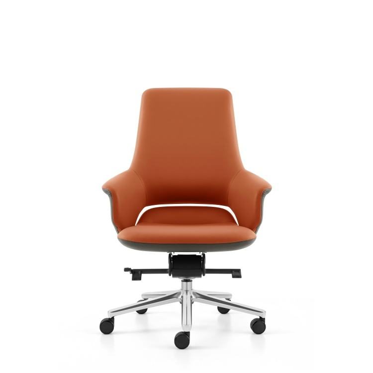 Swivel Office Chair Boss Leather Chair Ergonomic for Home Meeting Room Training detail 1