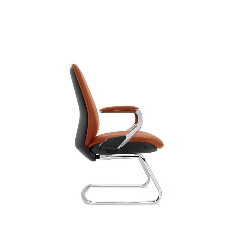 Manager Chair Leather Office Chair Executive Revolving Silent Wheels Use for Company Boss Room detail 3