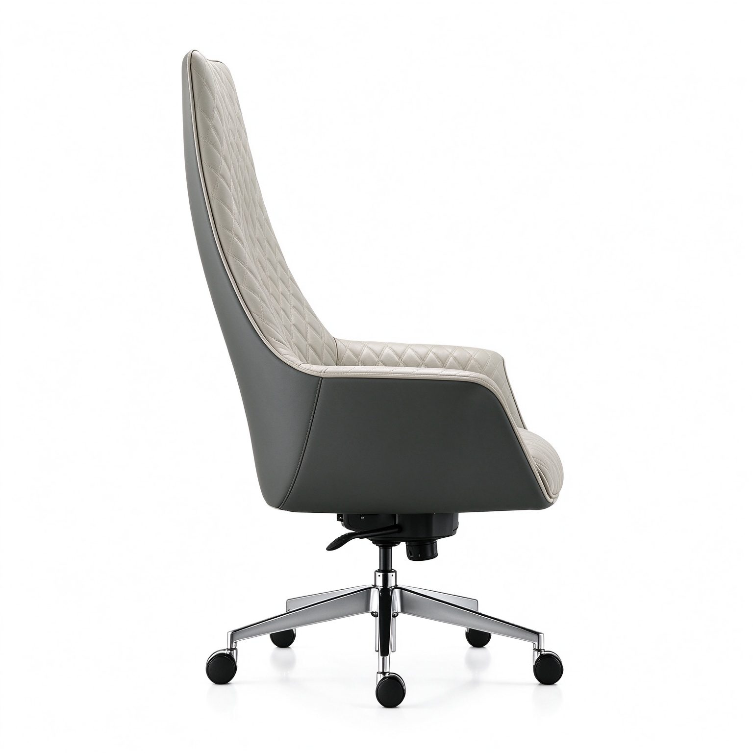 Premium Boss Office Chair Jiwen Mechanism Aluminum 5Star Base Samhong Gas Lift 5 Lock Tilt Silent Casters detail 2