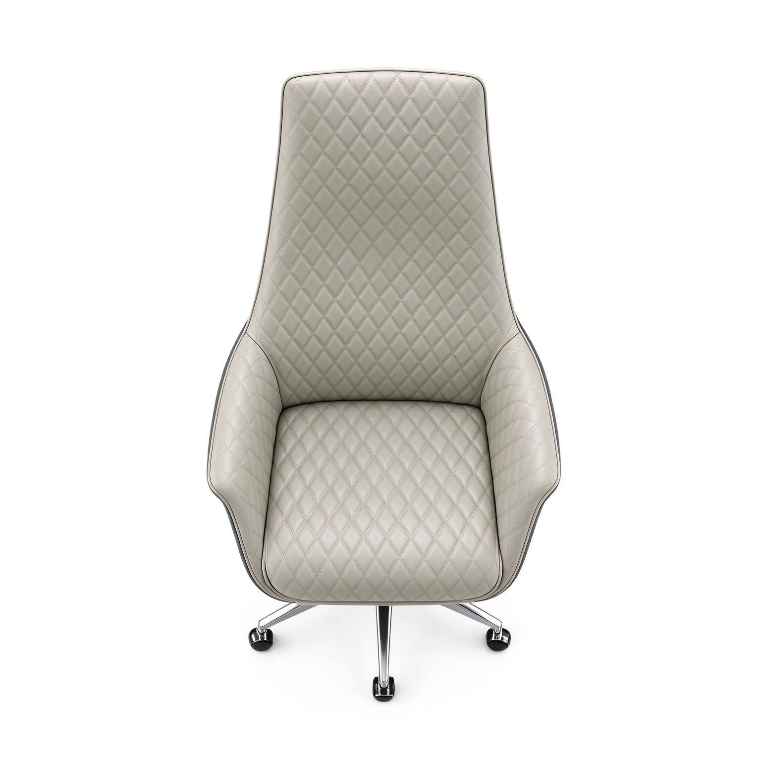 Premium Boss Office Chair Jiwen Mechanism Aluminum 5Star Base Samhong Gas Lift 5 Lock Tilt Silent Casters detail 4