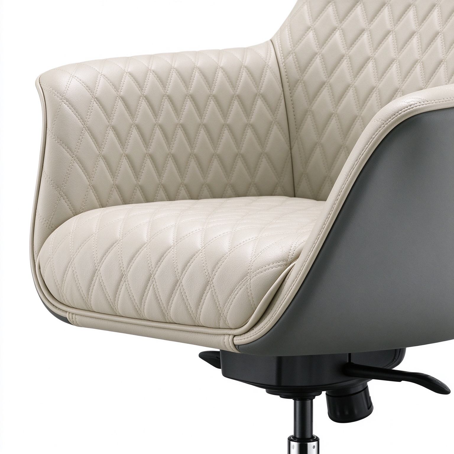Premium Boss Office Chair Jiwen Mechanism Aluminum 5Star Base Samhong Gas Lift 5 Lock Tilt Silent Casters detail 5