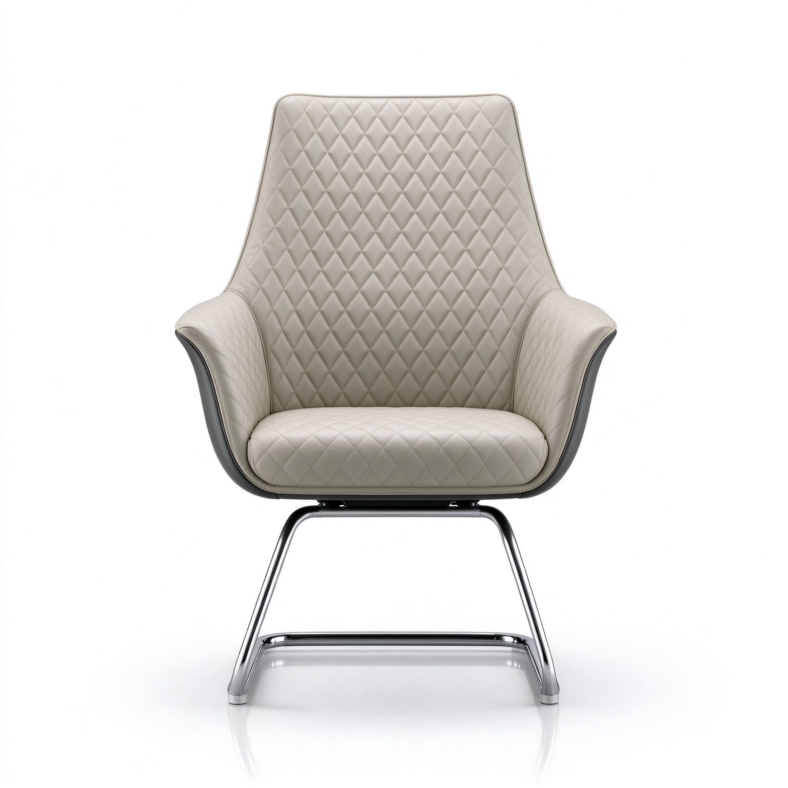 Premium Executive Chair Imported PU Leather Steel Frame Back with Molded Foam 2.0mm Electroplated Steel Frame detail 2