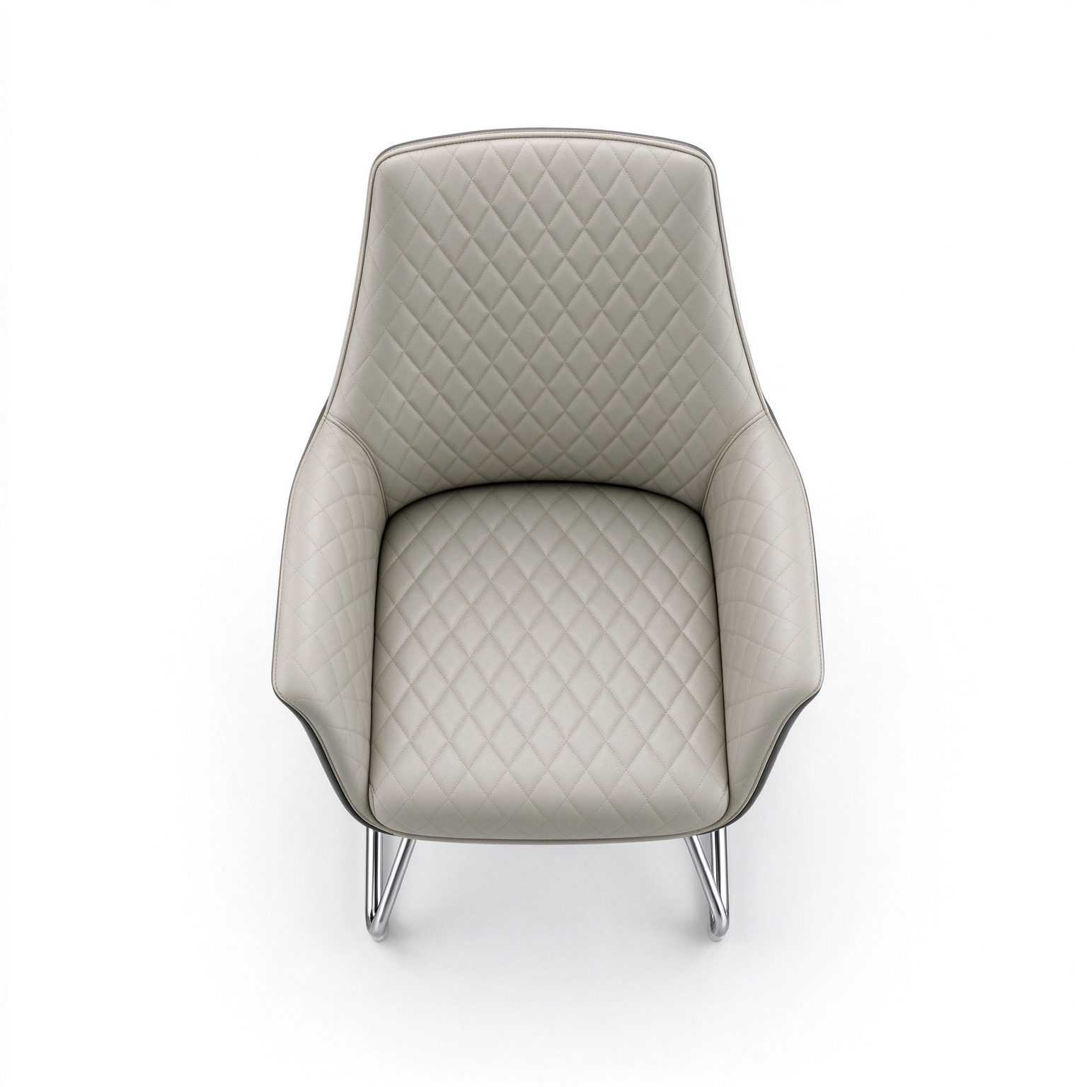 Premium Executive Chair Imported PU Leather Steel Frame Back with Molded Foam 2.0mm Electroplated Steel Frame detail 4