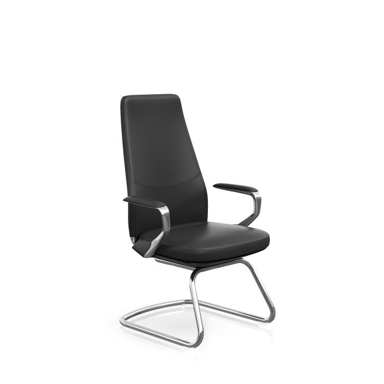 Leather Commercial Executive Visitor Conference Meeting Room Business Ceo Luxury Modern Office Guest Chairs detail 1