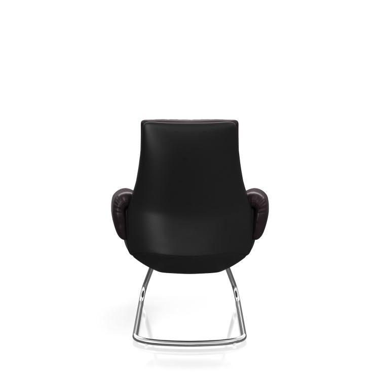 Luxury Leather Office Chair Ergonomic Office Chair Leather Wingback Chair Top Grain Leather Reclining Chair detail 4