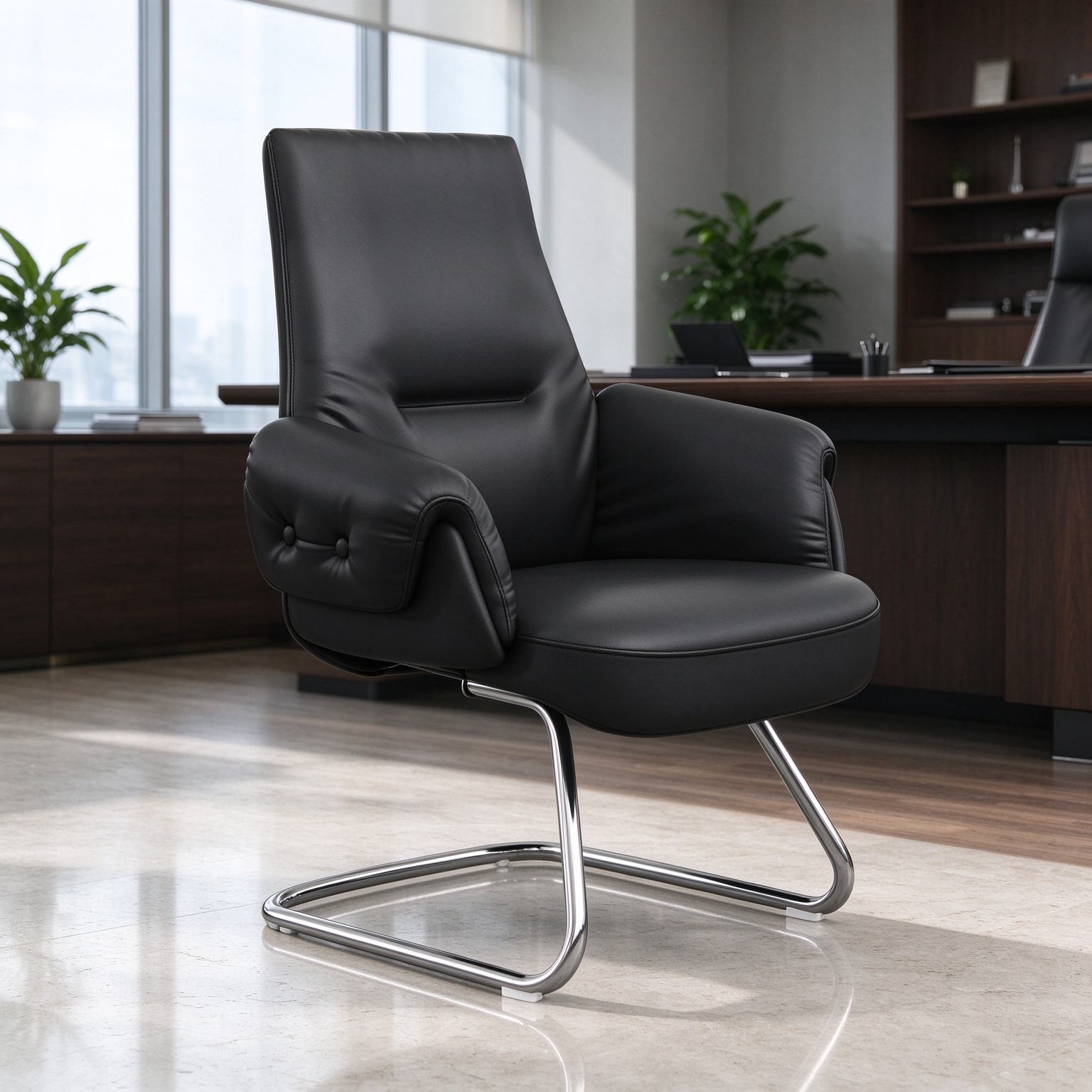 High Quality Leather Executive Office Chairs Gray Brown Chair Office Chair Executive detail 6