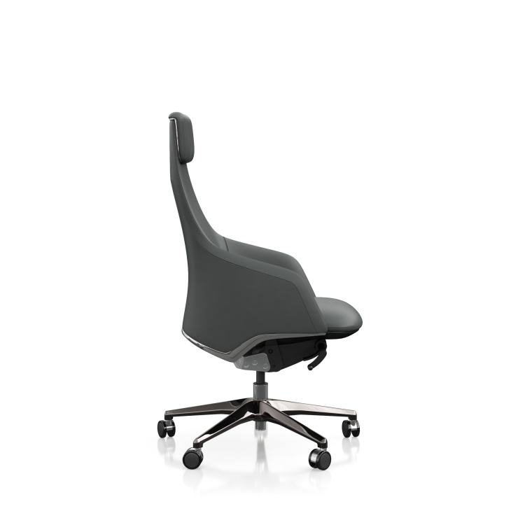 Executive Chair with Adjustable Headrest & Synchronous Tilt Mechanism detail 2