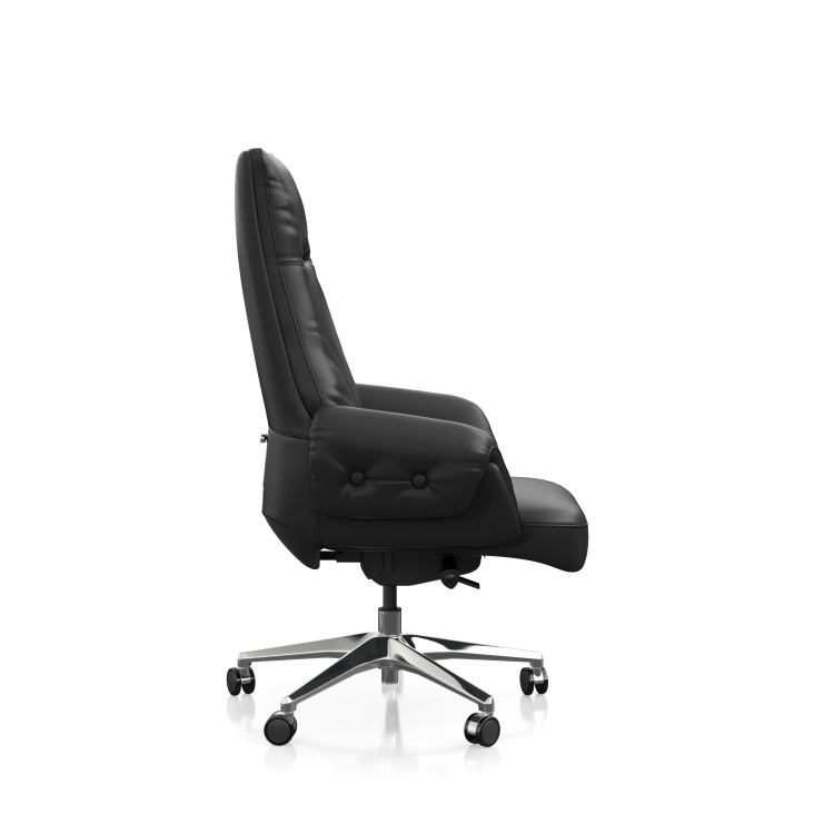 Factory Wholesale High Quality Leather Executive Office Chairs Gray Brown Swivel Chair Office Chair Executive detail 2
