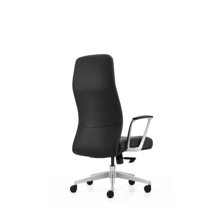 Comfortable Swivel High Back Executive Ergonomic Leather Home Office Chair with Armrest Tilt Function detail 2
