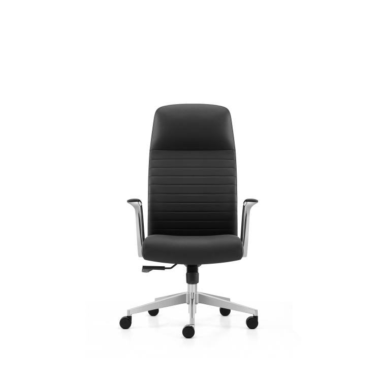Comfortable Swivel High Back Executive Ergonomic Leather Home Office Chair with Armrest Tilt Function detail 3