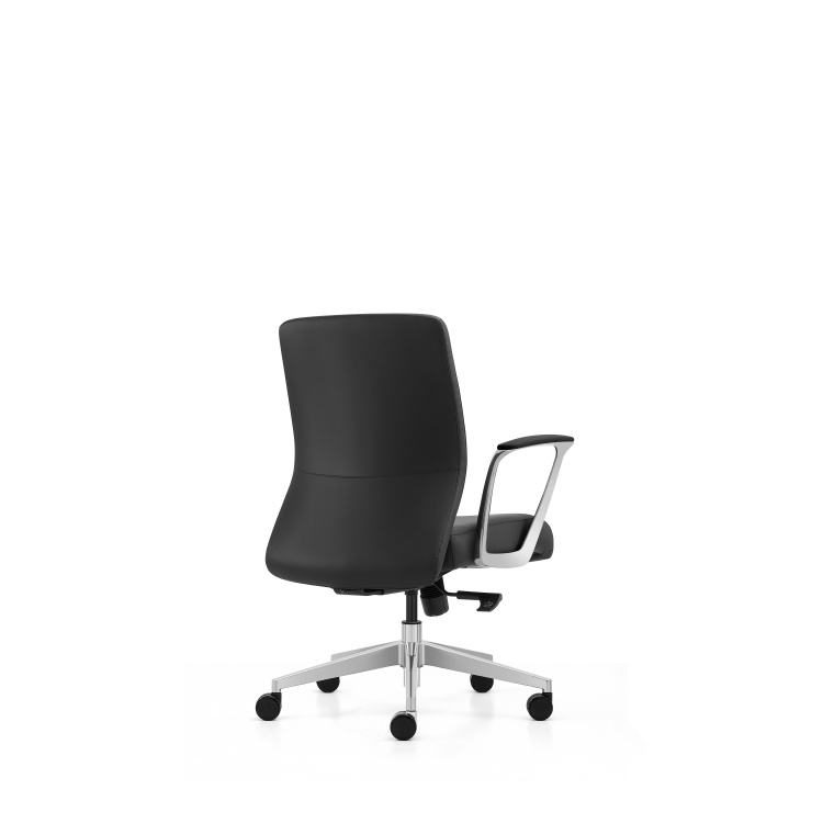 Mid-back Executive Office Chair Dark Gray Base Ergonomic Swivel Desk Chair detail 3