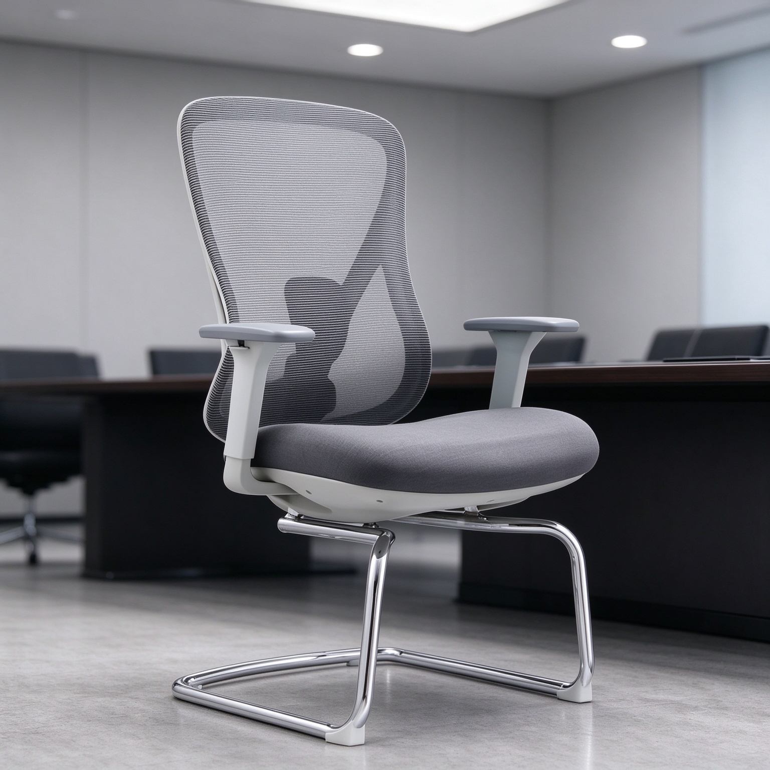Wholesale Comfortable Simple Mesh Visitor Chair Furniture Modern Visitor Meeting Room Conference Chair Computer Mesh Chair detail 6