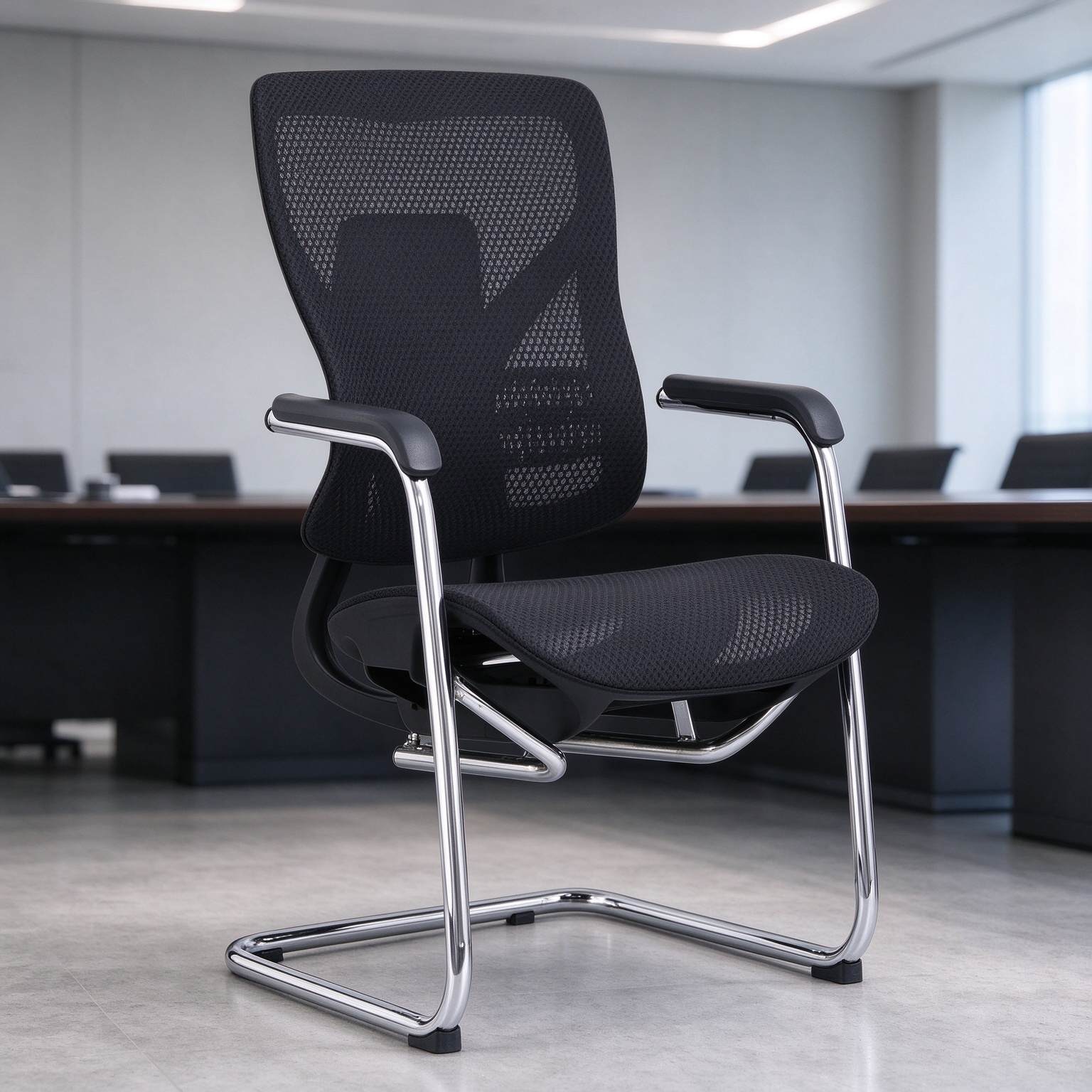 Staff Mesh Task Chair Revolving Manager Executive Office Chair Meeting Room Ergonomic Chair with Lumbar Support detail 6