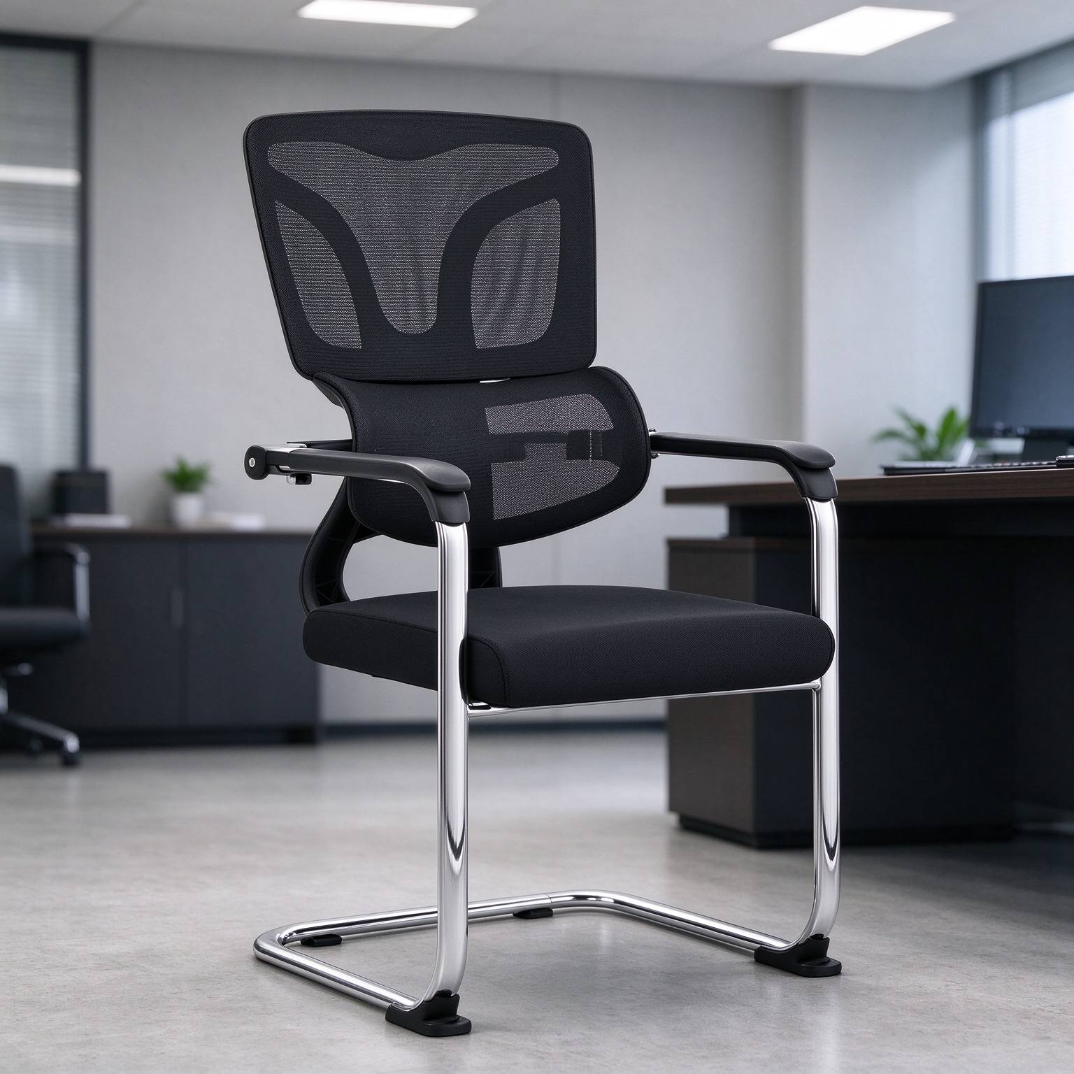 Modern Comfortable Ergonomic Mesh Office Chair for Executive Study Room detail 6