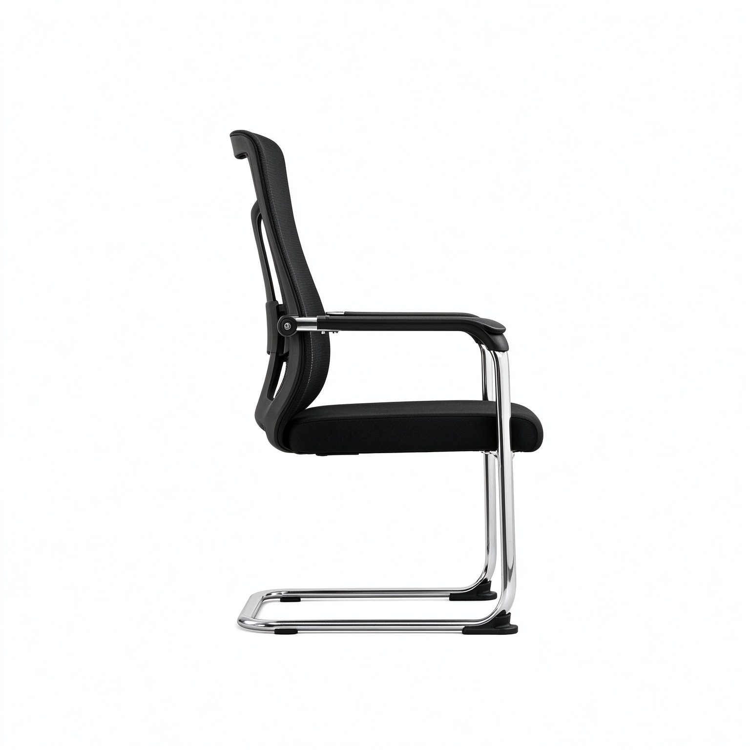 Lumbar Support Executive Mesh Chair Executive Comfortable Fixed Armrest Meeting Chair Without Wheels detail 2