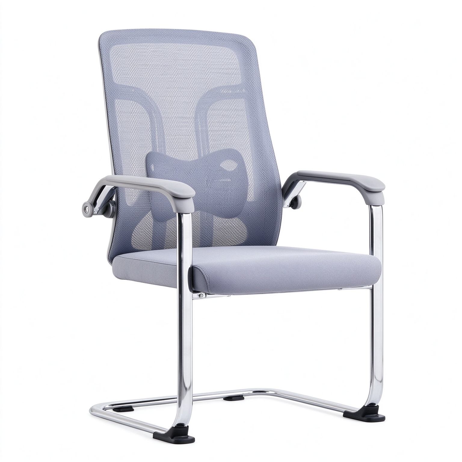 Contemporary Comfortable Simple Mesh Bow Meeting Reception Chair Stylish Staff Chair detail 1