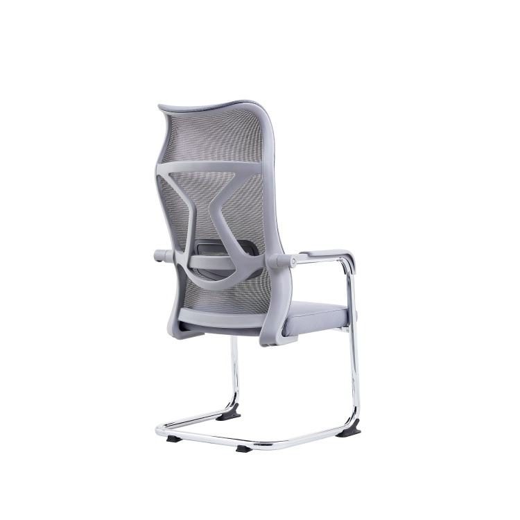 High Quality Business Visitors Ergonomic Mesh Back Office Meeting Room Chairs Conference Fixed Office Chairs detail 3