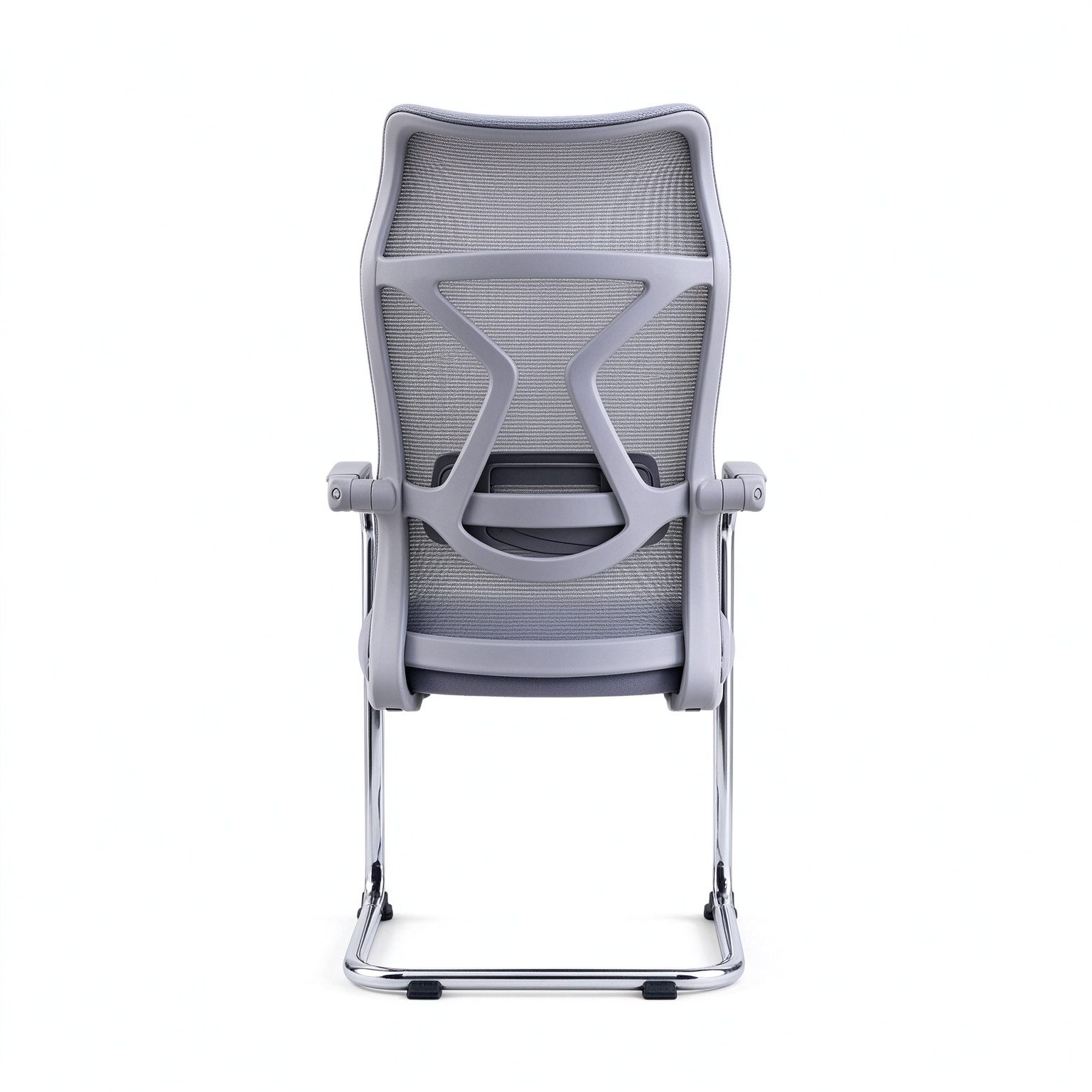 High Quality Business Visitors Ergonomic Mesh Back Office Meeting Room Chairs Conference Fixed Office Chairs detail 4