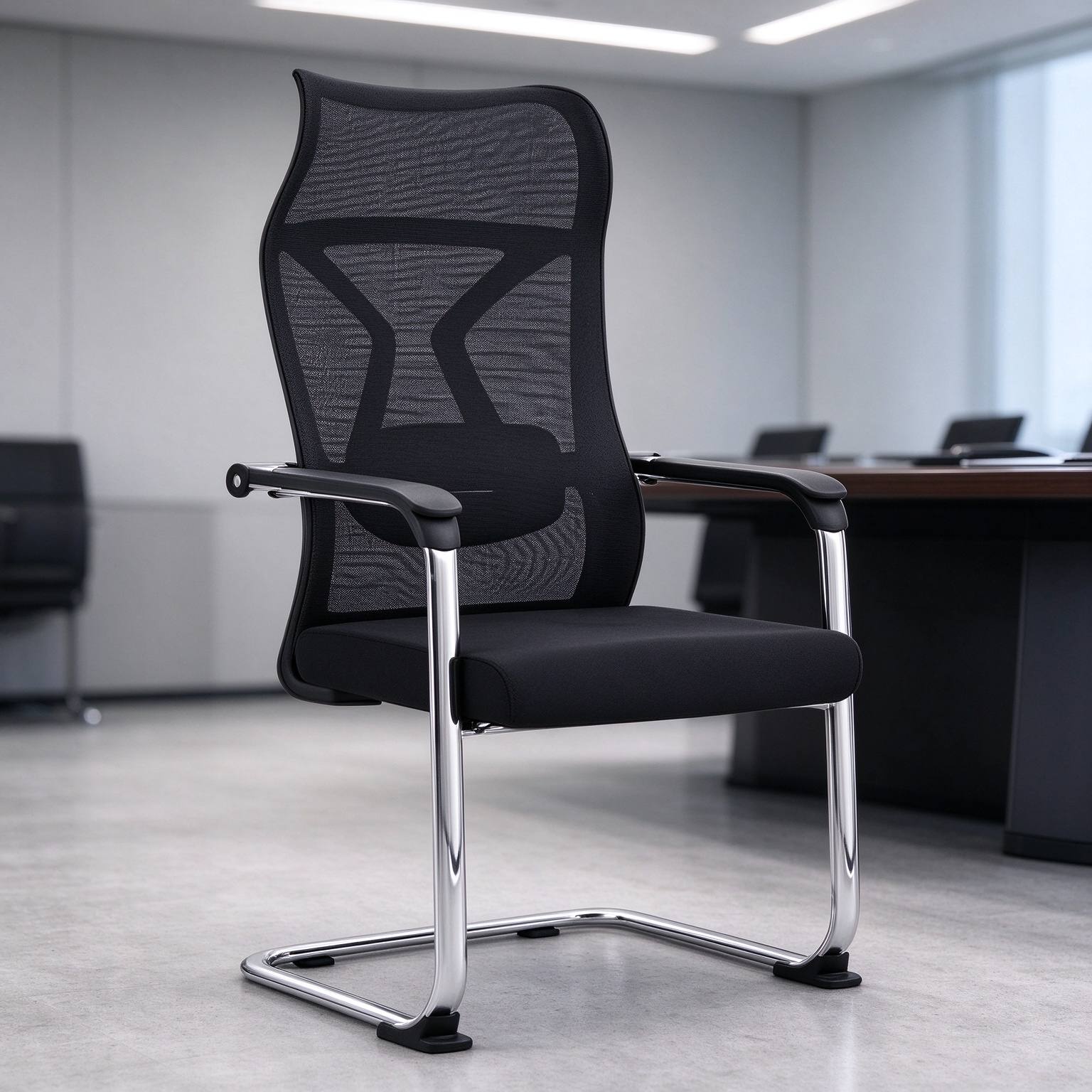 Hot Sale Modern Design Comfortable Ergonomic Mesh Office Chair High Back Breathable Mesh Conference Office Chair detail 6