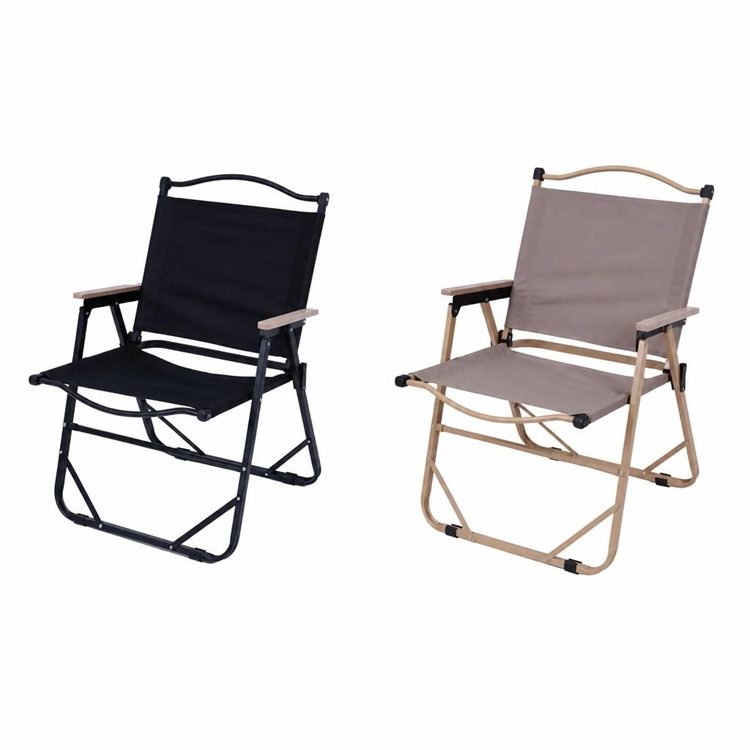 Breathable Oxford Fabric Iron Solid Wood Frame Kermit Chair-High Ventilation Design Foldable Lightweight Portable Hiking Beach detail 1