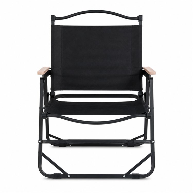 Breathable Oxford Fabric Iron Solid Wood Frame Kermit Chair-High Ventilation Design Foldable Lightweight Portable Hiking Beach detail 2