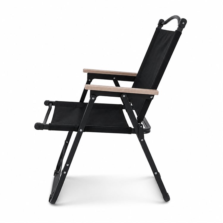 Breathable Oxford Fabric Iron Solid Wood Frame Kermit Chair-High Ventilation Design Foldable Lightweight Portable Hiking Beach detail 3
