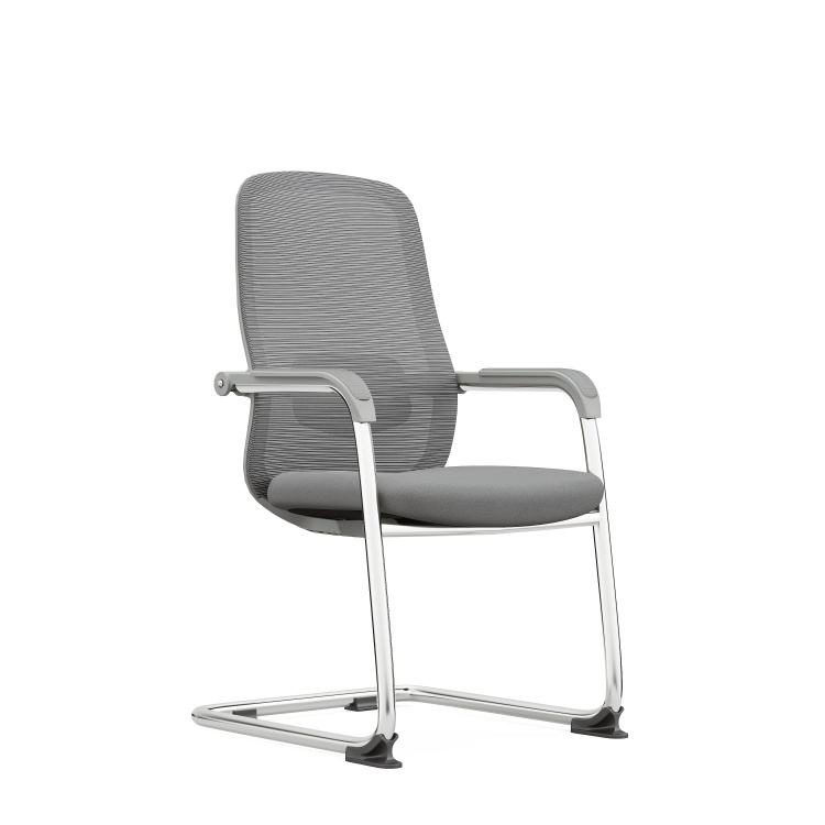 Comfortable Ergonomic Office Chair Computer Chair Home Seating Long Periods Conference Reception Mesh Curved-Back Fixed detail 1