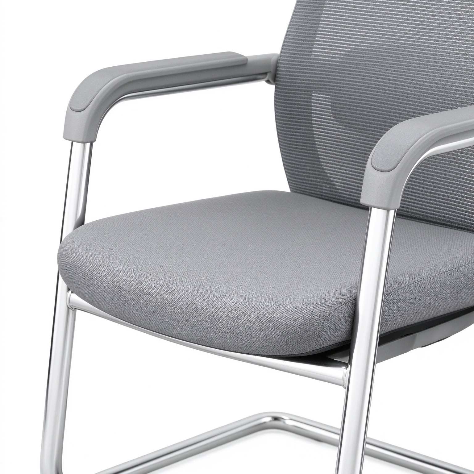 Comfortable Ergonomic Office Chair Computer Chair Home Seating Long Periods Conference Reception Mesh Curved-Back Fixed detail 5